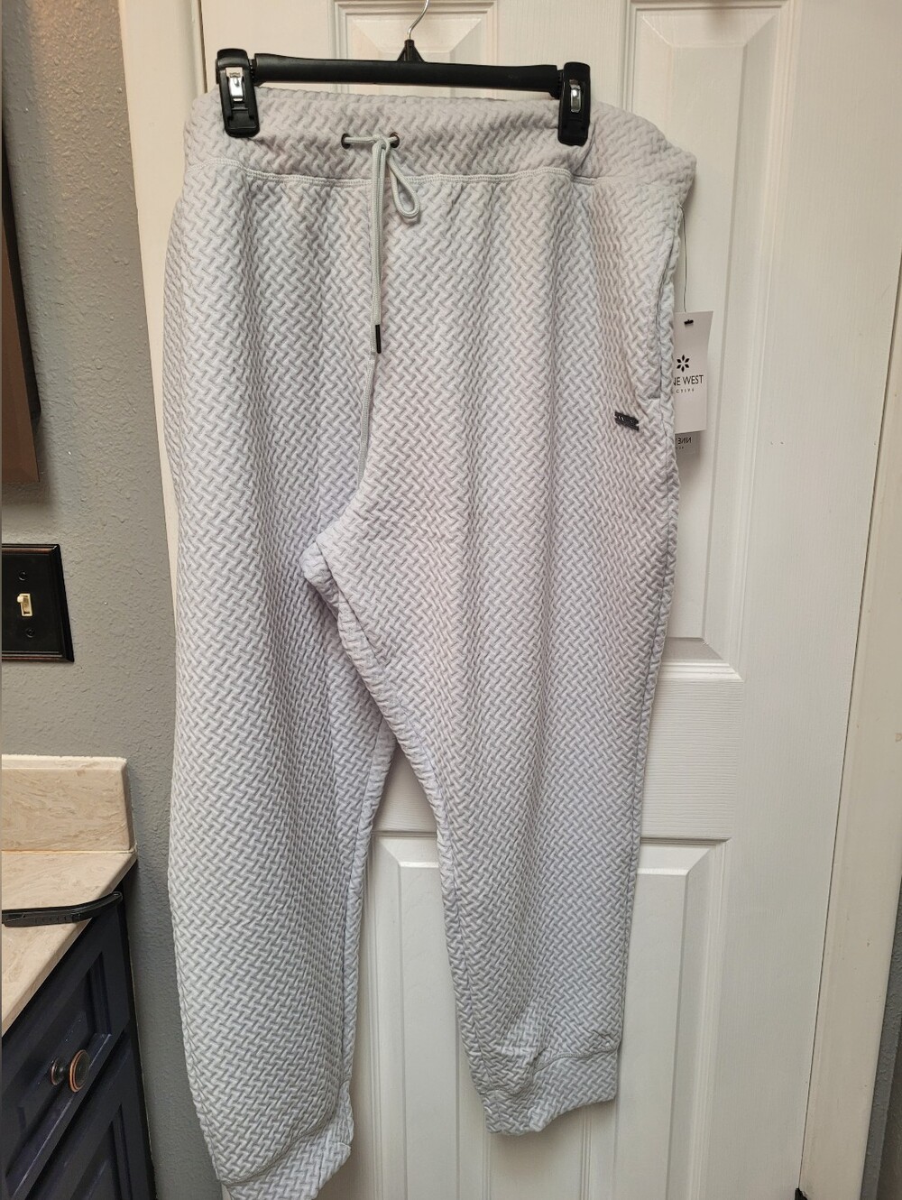 Nine West Active Women's Quilted Oyster Plus Sz 3X Joggers